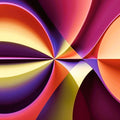 Story of Colour an abstract swirling art print in magenta, purple, orange and yellow | Abstract Aura. 