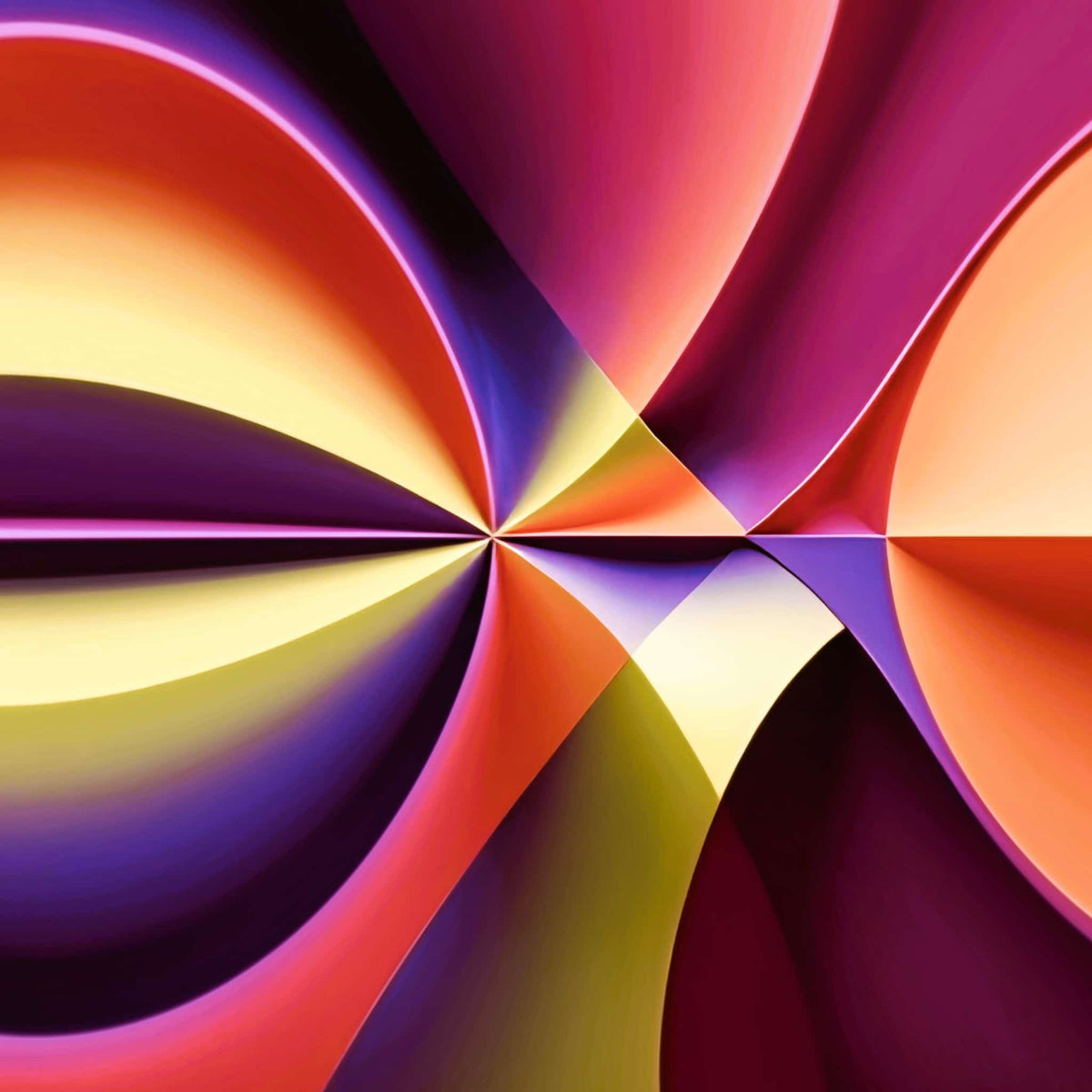 Story of Colour abstract wall art print – bold colourful swirls – Abstract Aura.