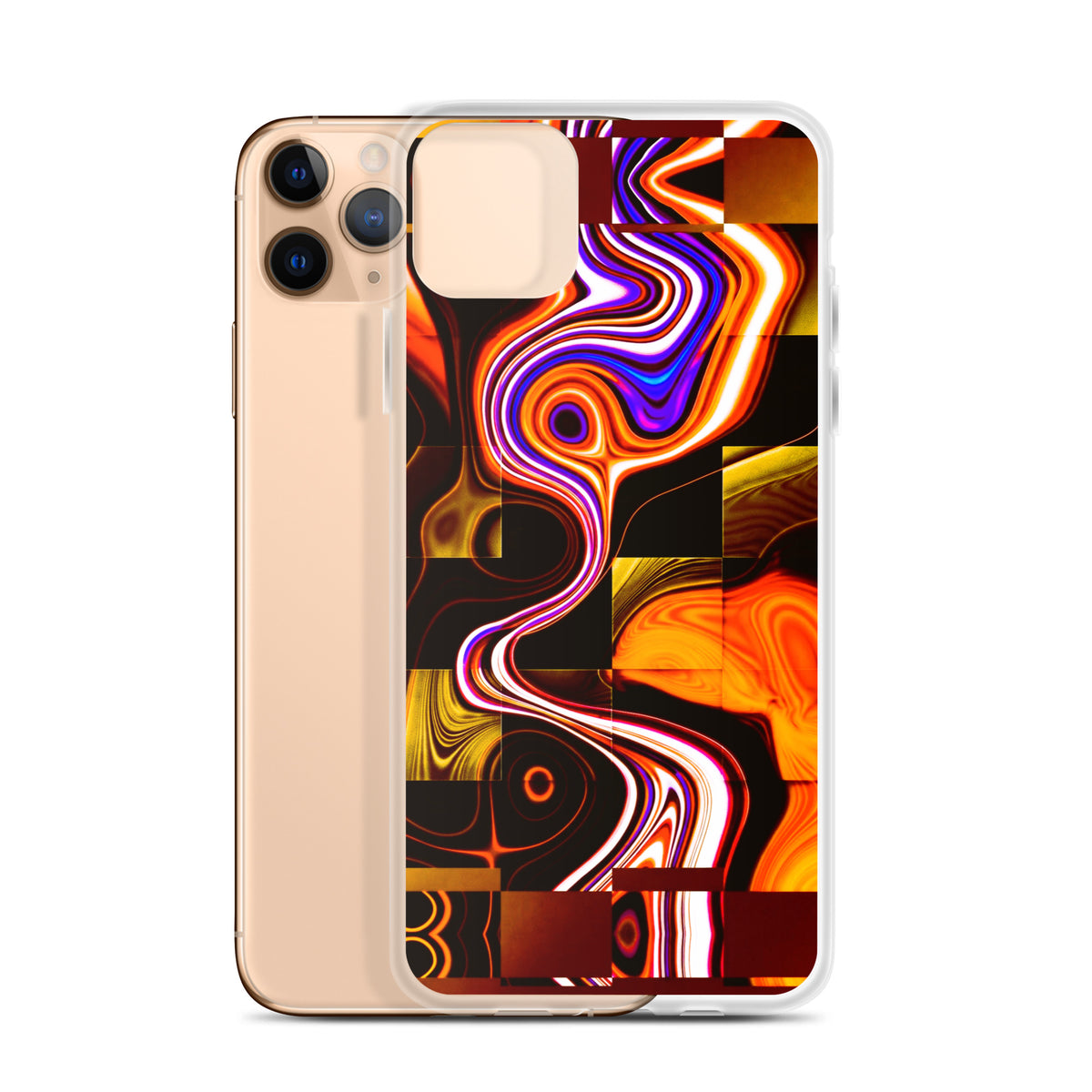 Rain Dance abstract art clear case for iPhone 11 Pro Max – Abstract Aura.