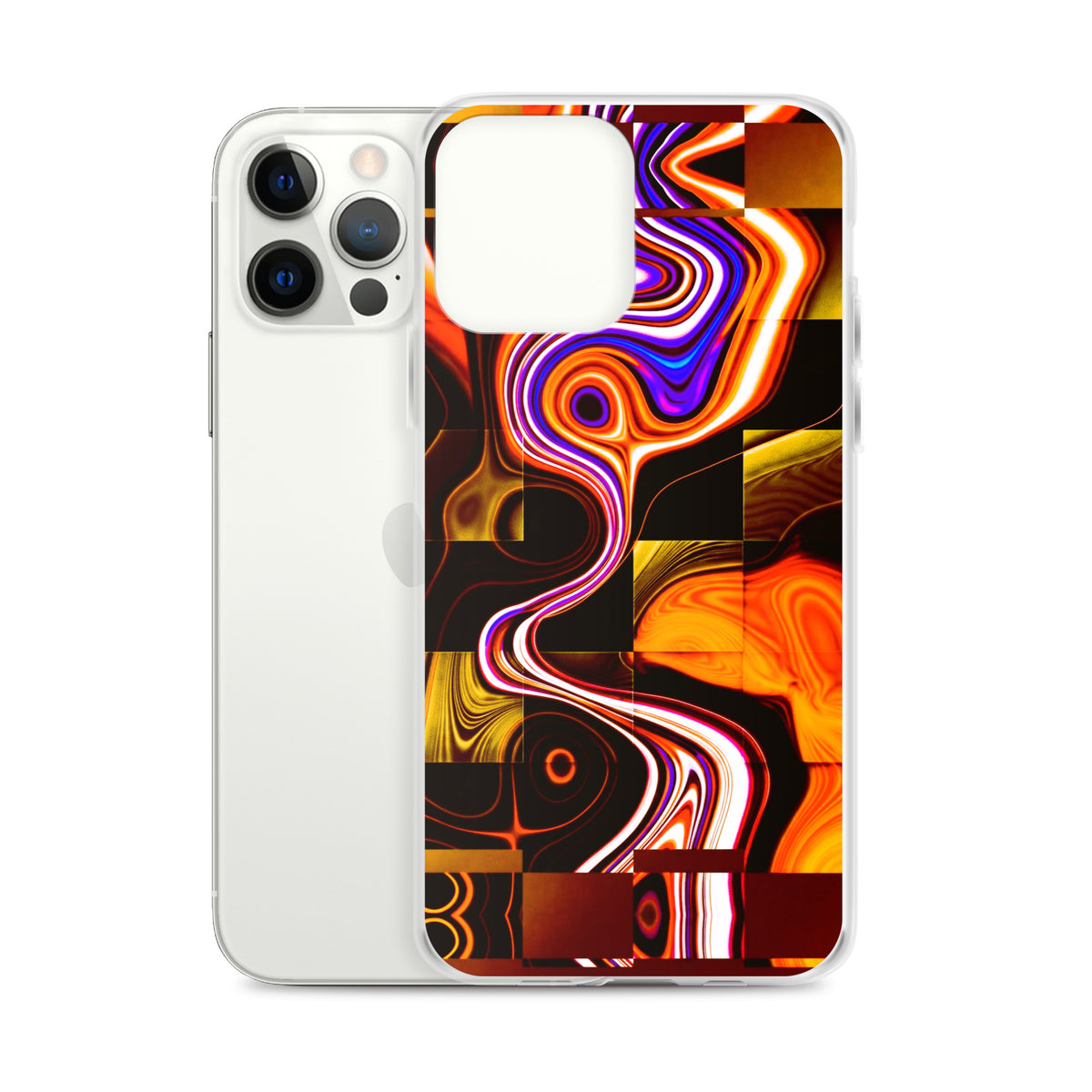 Rain Dance abstract art clear case for iPhone 12 Pro Max – Abstract Aura.