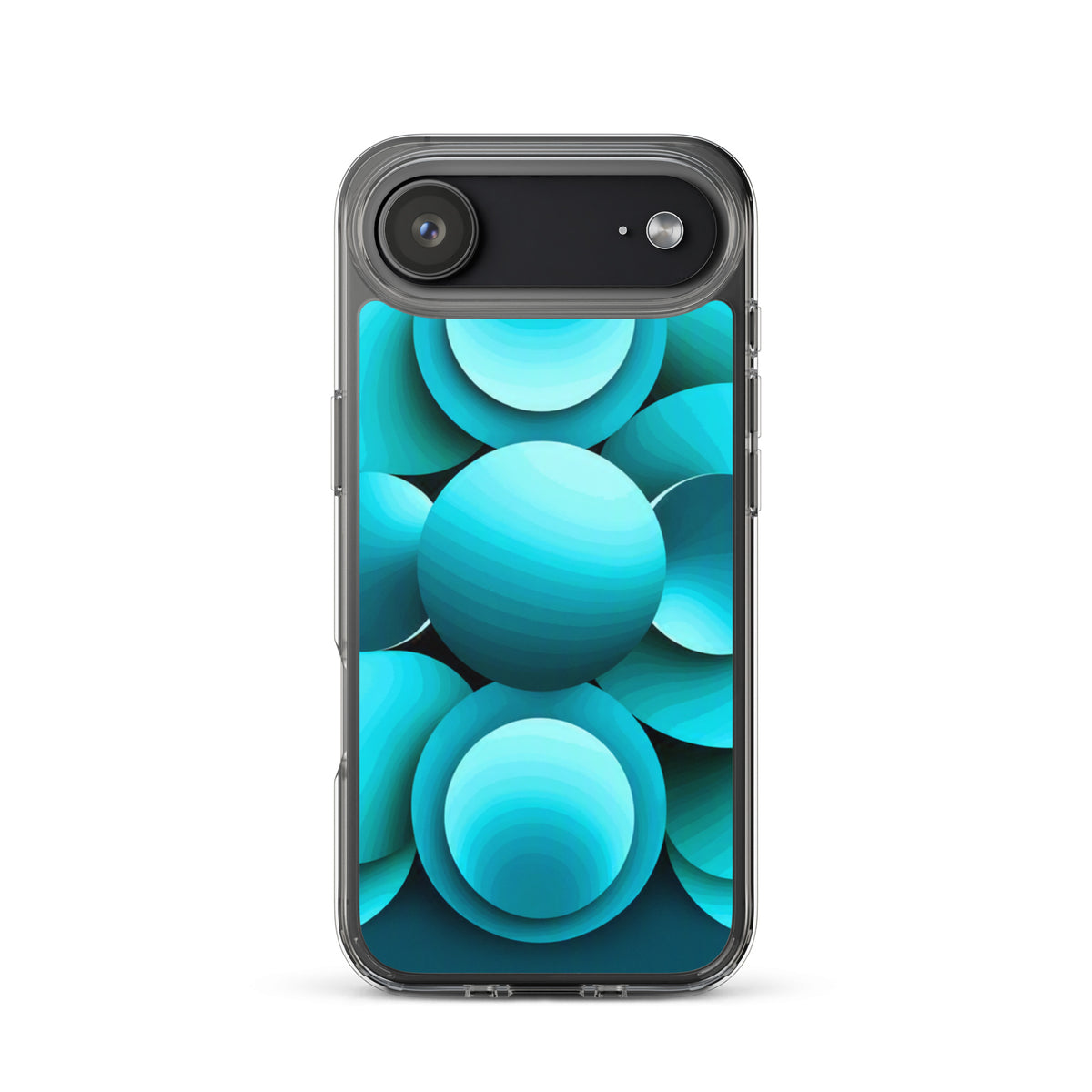 Echoes abstract art clear case for iPhone 17 Air – Abstract Aura.
