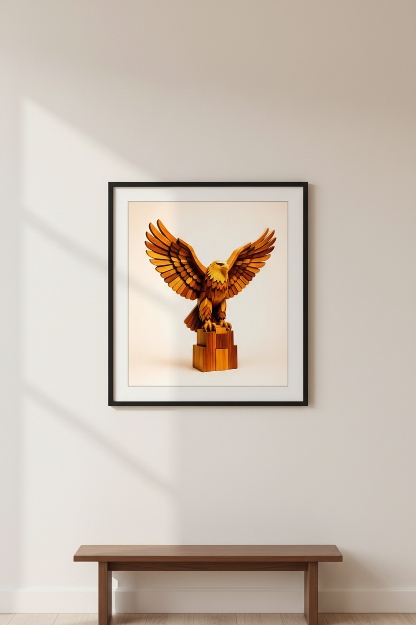 Respect Poster in thin black frame with white matte, displayed on off-white gallery wall  premium framed art print.