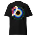 Cyber Eye Unisex Tee in Black — abstract art print on premium cotton tee by Abstract Aura.